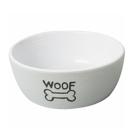 Spot Gray Woof Nantucket Bowl 7in