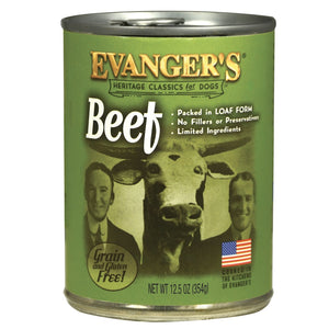 Evanger's Heritage classic Beef Canned Dog Food 354g