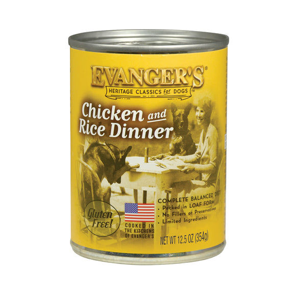 Evanger's Dog Canned Food Classic Chicken and Rice 354g
