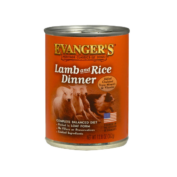 Evanger's Classic Lamb and Rice Dinner Canned Dog Food 354g