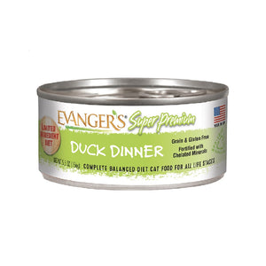 Evanger's Super Premium Duck Dinner Cat Food 156g