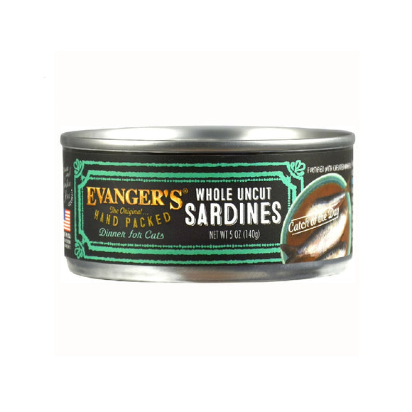 Evanger's Super Premium Whole Sardines Cat Food 140g