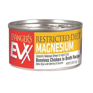 Evanger's EVX Restricted Magnesium Boneless Chicken Wet Cat Food 155g