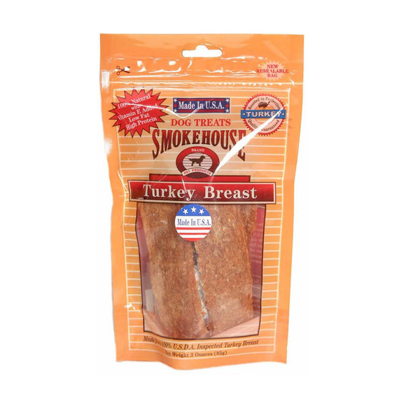 Smokehouse Dog Treat USA Turkey Breast 3 Oz