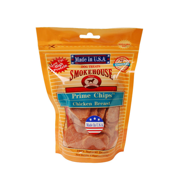 Smokehouse Dog Treat USA Chicken & Turkey Chips  4 Oz