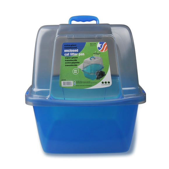 Van Ness Large Transluscent Blue Litter Box