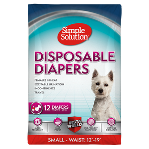 Simple Solution Female Disposable Diapers Small 12ct