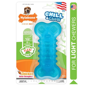 Nylabone Dog Toy Flexi Chill & Chew Bone Wolf