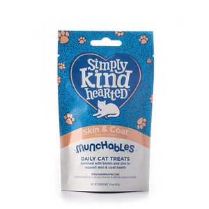 Simply Kind Hearted Cat Treat Munchables Skin & Coat 1.4oz