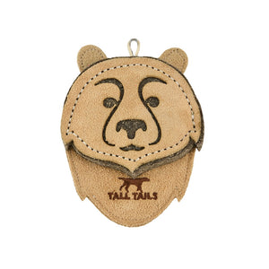 Tall Tails Natural Leather Bear Toy for Dogs 4in.