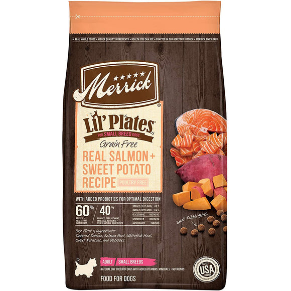 Merrick Lil' Plates Dry Dog Food Real Salmon Sweet Potato 5.4kg