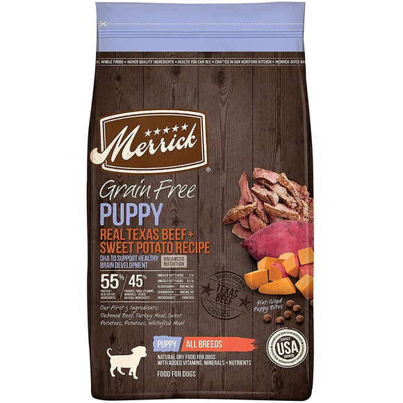 Merrick Grain Free Puppy Beef and Sweet Potato Dry Dog Food 1.8kg