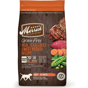 Merrick Dry Dog Food Grain-free Texas Beef & Sweet Potato 9.9kg