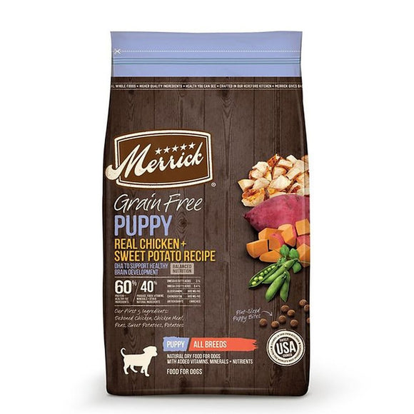 Merrick Dry Dog Food Grain-free Puppy Chicken and Sweet Potato 4.5kg