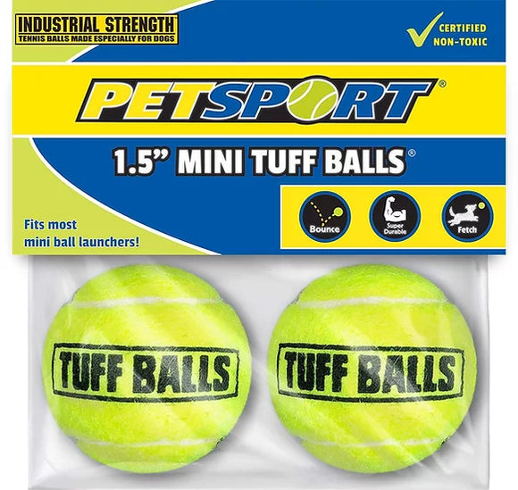 Petsport Dog Toy Tennis Ball Tuff Mini 2 Pk