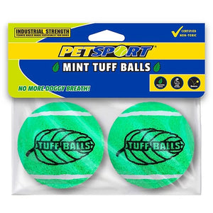 Petsport Dog Toy Tennis Ball Mint 2 Pk