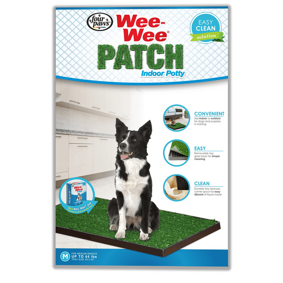 Four Paws Wee Wee Patch Grass and Potty Tray Set Medium 20X30