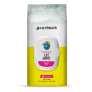 Earthbath Cat Grooming Wipes Hypoallergenic 100 Ct