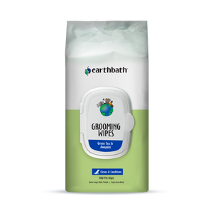 Earthbath Groom Wipes Green Tea & Awapuhi 100 Ct