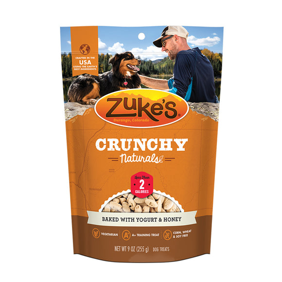 Zuke's Crunchy Naturals 2calorie Baked Treats with Yogurt & Honey 255g
