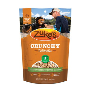 Zuke's Crunchy Naturals 5calorie Baked Treats with Peanut Butter & Apples 355g