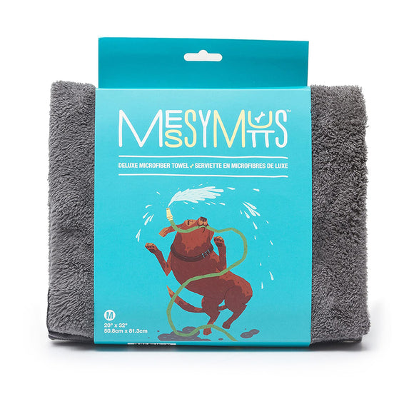 Messy Mutts Microfiber Towel Grey Medium