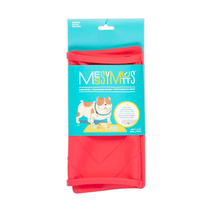 Messy Mutts Silicone Feeder Mat Rods Red Medium