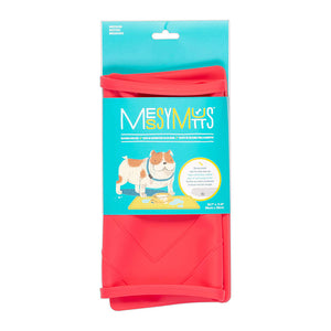 Messy Mutts Silicone Feeder Mat Rods Red Large