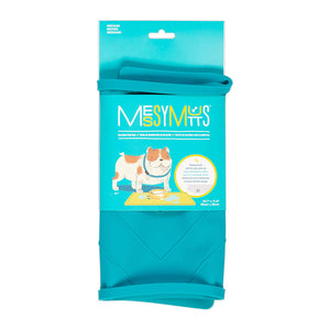 Messy Mutts Silicone Feeder Mat Rods Blue Large