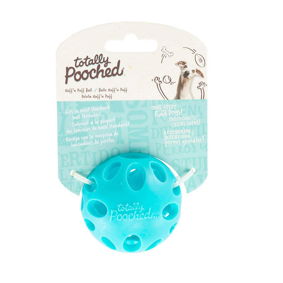 Totally Pooched Huff n' Puff Ball Toy Teal