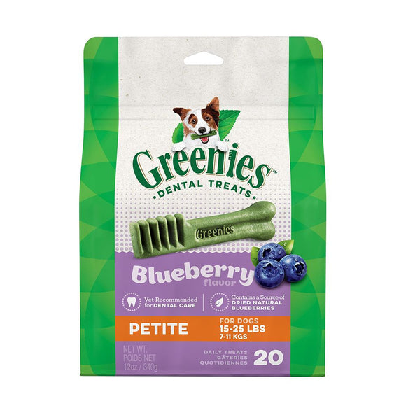 Greenies Dental Treat Blueberry Petite 340g