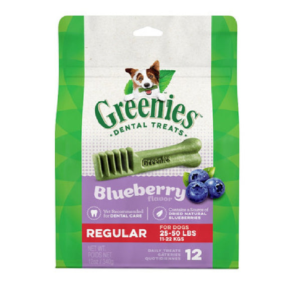 Greenies Dental Treat Blueberry Regular 12oz