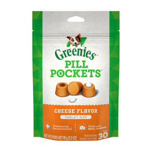 Greenies Pill Pockets Cheese Flavor Tablet Size 90g