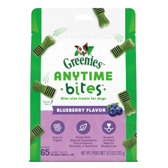 Greenies Anytime Bites Blueberry Flavor Dog Treats 292g