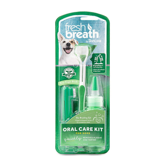 Tropiclean Dental Care Fresh Breath Oral Kit 3 Pc / 59ml
