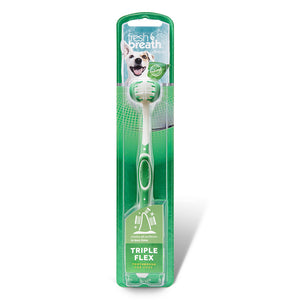 Tropiclean Dental Care Fresh Breath Toothbrush Triple Flex Large