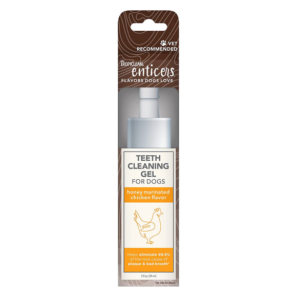 Tropiclean Enticers Teeth Cleaning Gel Chicken Flavor 59ml