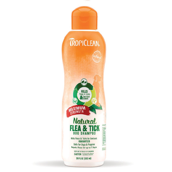 Tropiclean Shampoo Anti Flea & Tick Max Strength 592ml