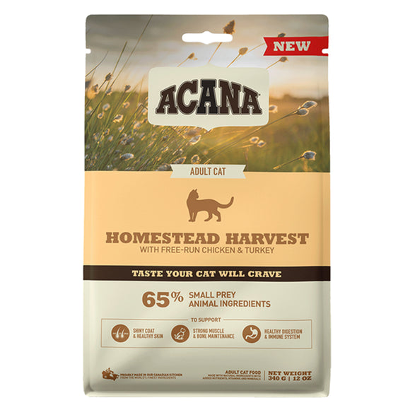 Acana Homestead Harvest Dry Cat Food 340g