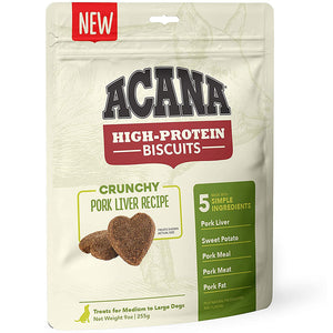 Acana High-Protein Biscuits Crunchy Pork Liver (M/L Breeds) 255g