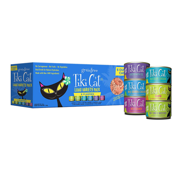 Tiki Cat Canned Cat Food Luau Variety Pack 8/170g