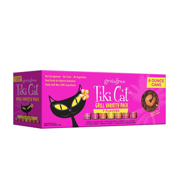 Tiki Cat Canned Food Grill Variety Pack 8/170g