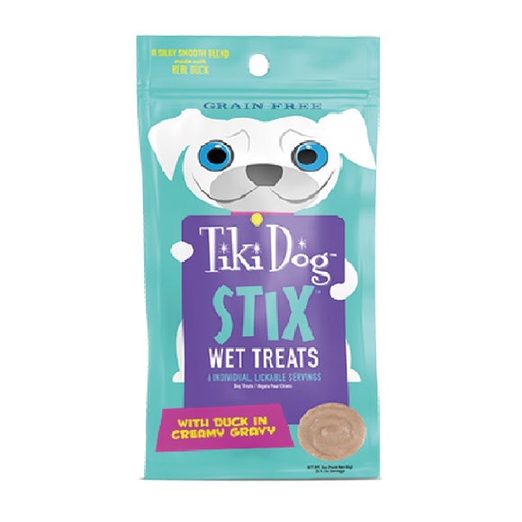 Tiki Dog Stix Wet Treats Mousse Duck 85g (6 ct)