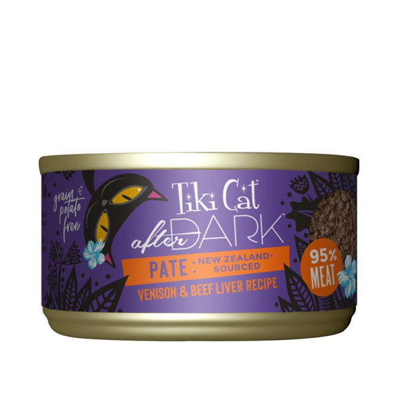 Tiki Cat Canned Food After Dark Pate Venison 80g