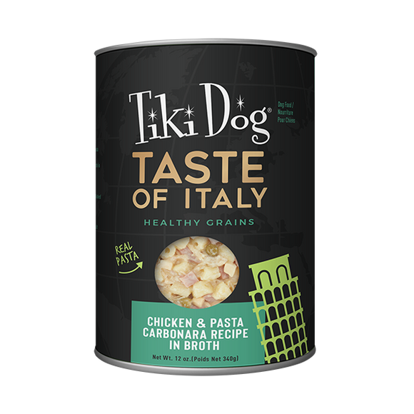 Tiki Dog Taste of Italy! Carbonara Canned Dog Food 340g