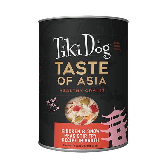 Tiki Dog Taste of Asia! Chicken & Peas Canned Dog Food 340g