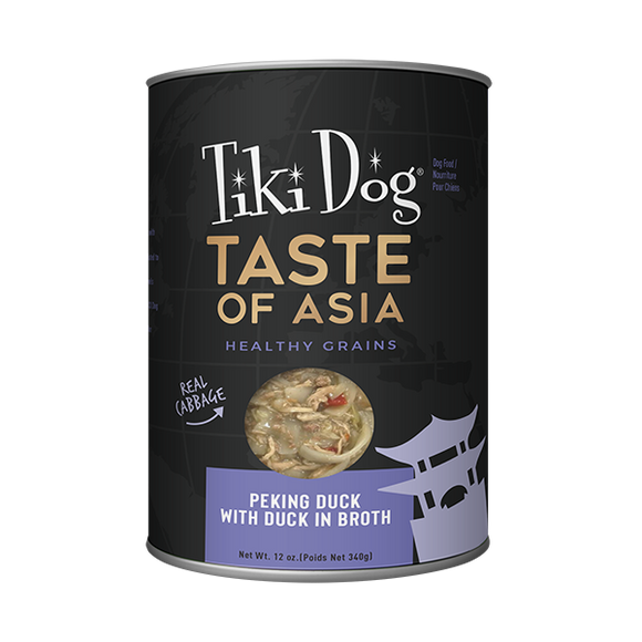 Tiki Dog Taste of Asia! Peking Duck Canned Dog Food 340g