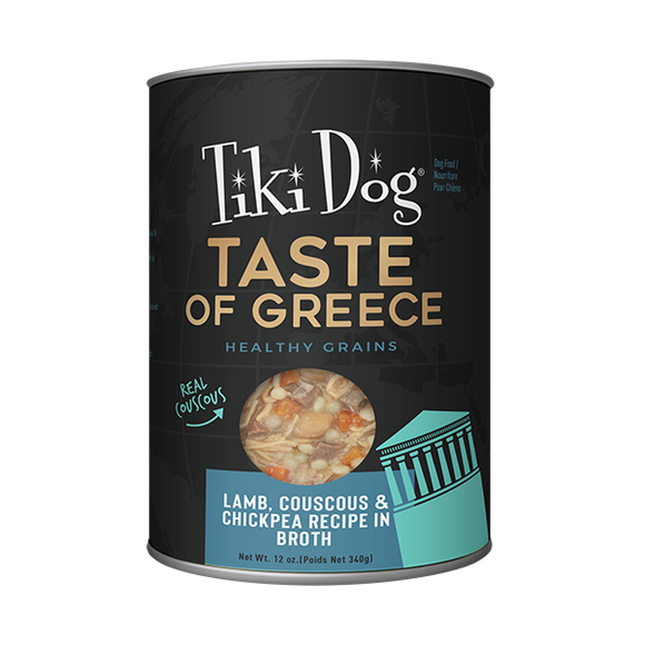 Tiki Dog Taste of Greece! Lamb Couscous Canned Dog Food 340g