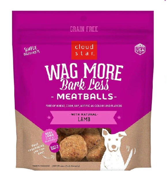 Cloud Star Wag More Bark Less Meatballs Grain Free Lamb 397g