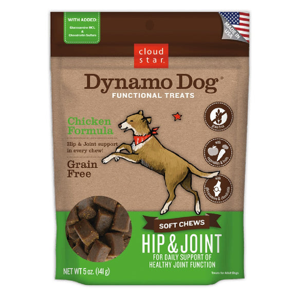 Cloud Star Dynamo Dog Functional Soft Chews Hip & Joint with Chicken 141g